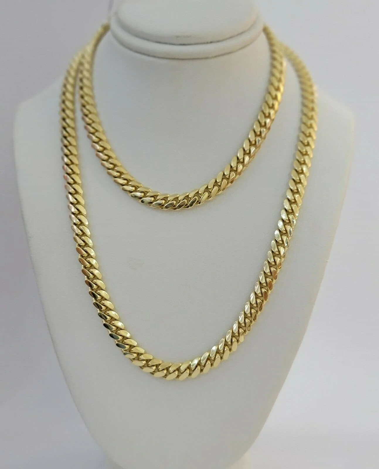 Solid 10k Gold Miami Cuban Solid Links Chain 24" 6mm Men Necklace 10kt Gold REAL - Image 4