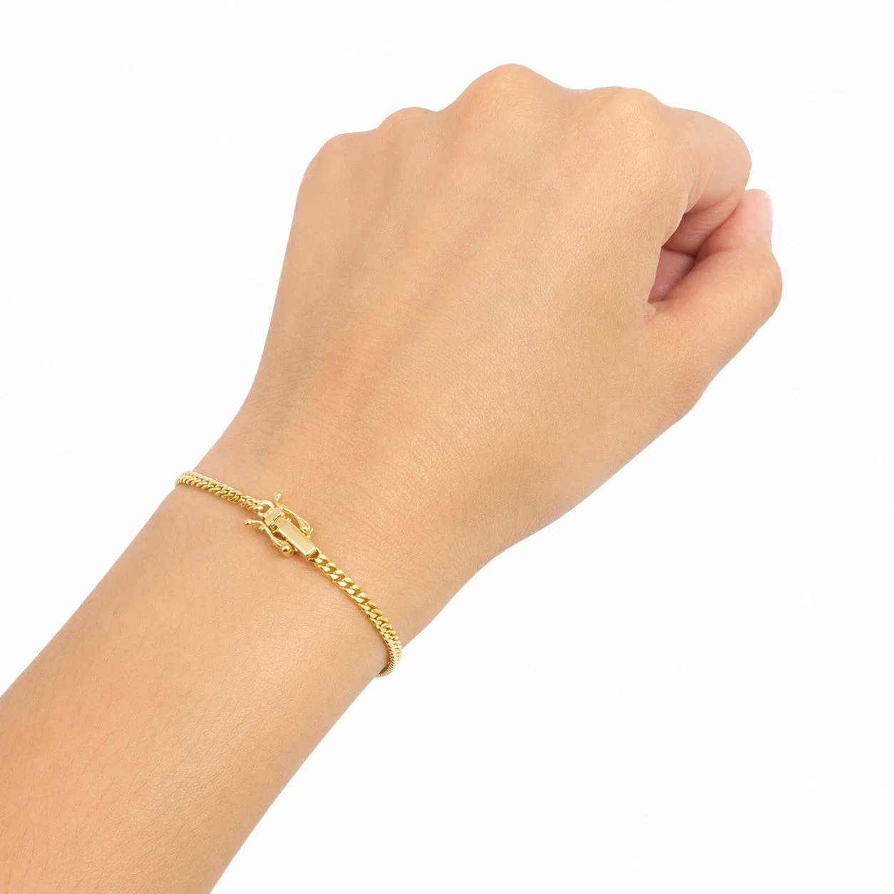 Solid 10k Yellow Gold Miami Cuban Bracelet Link 2mm 3mm 4mm 5mm 7" Box Clasp - Image 5