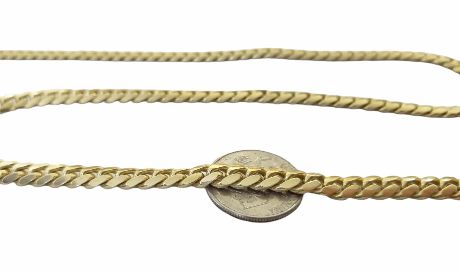 SOLID 10K Yellow Gold Miami Cuban Link Chain 24"Inch 7mm Box Lock Necklace REAL - Image 8