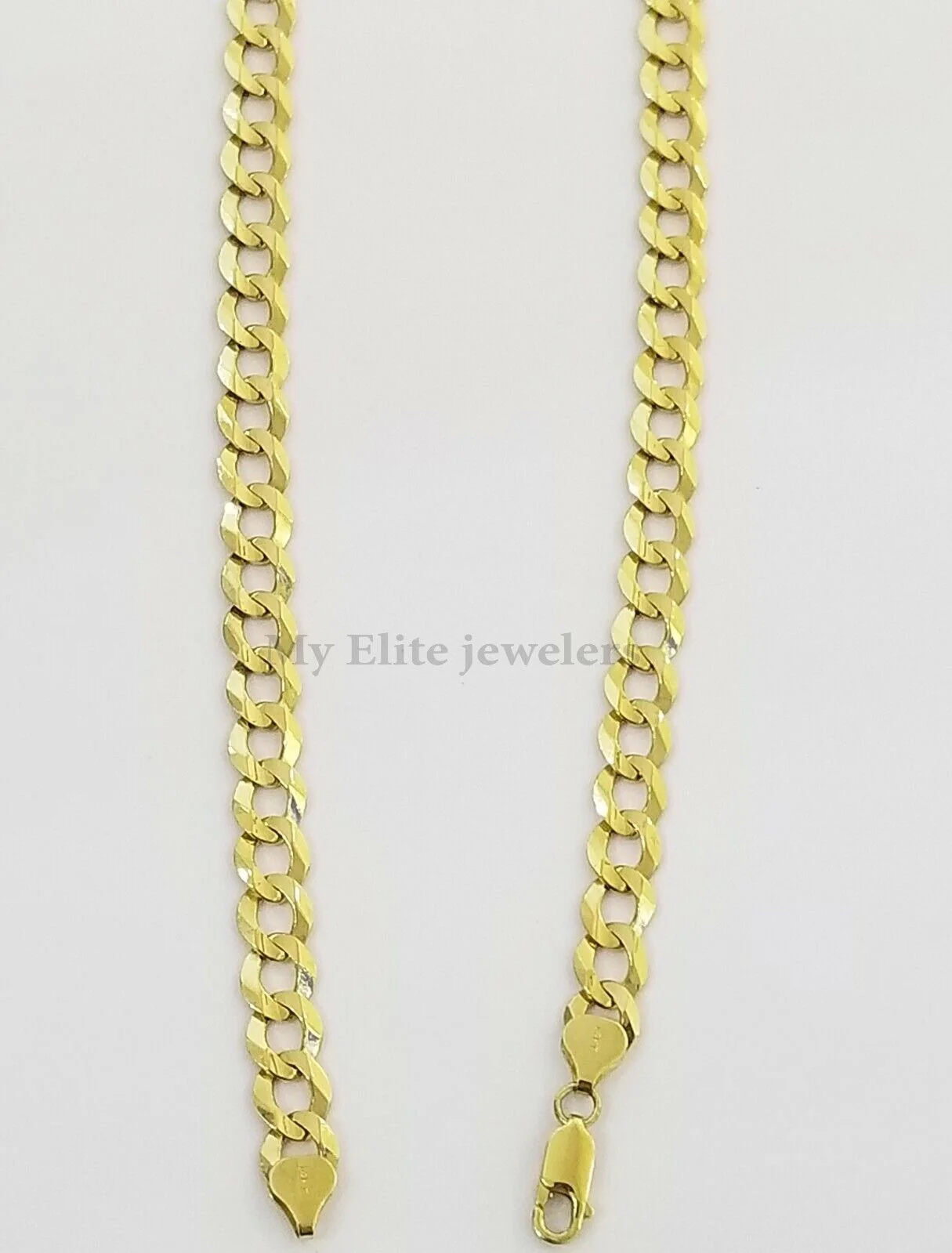Solid 14k Yellow Gold Cuban Curb Link Chain 9mm Necklace 22" Real Gold Sale - Image 7