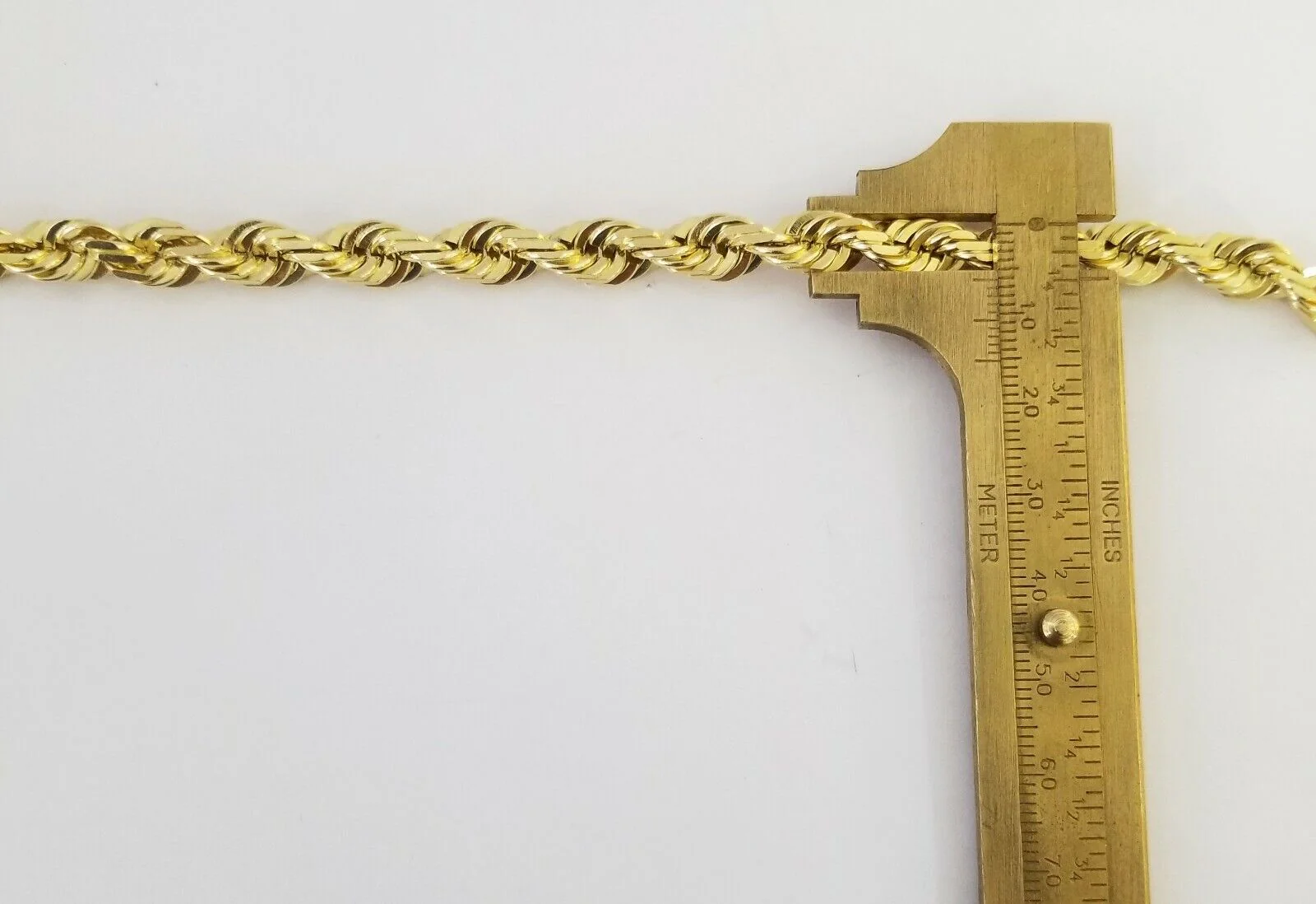 Solid Real 10K Yellow Gold Rope Bracelet 8" Inch 7mm 10kt Real gold men women - Image 6